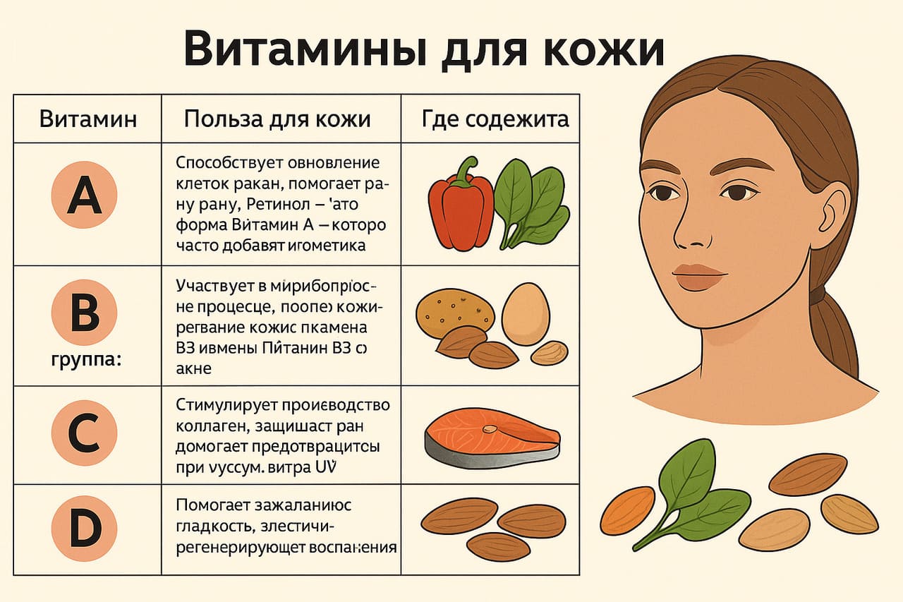 Правильное питание для кожи лица