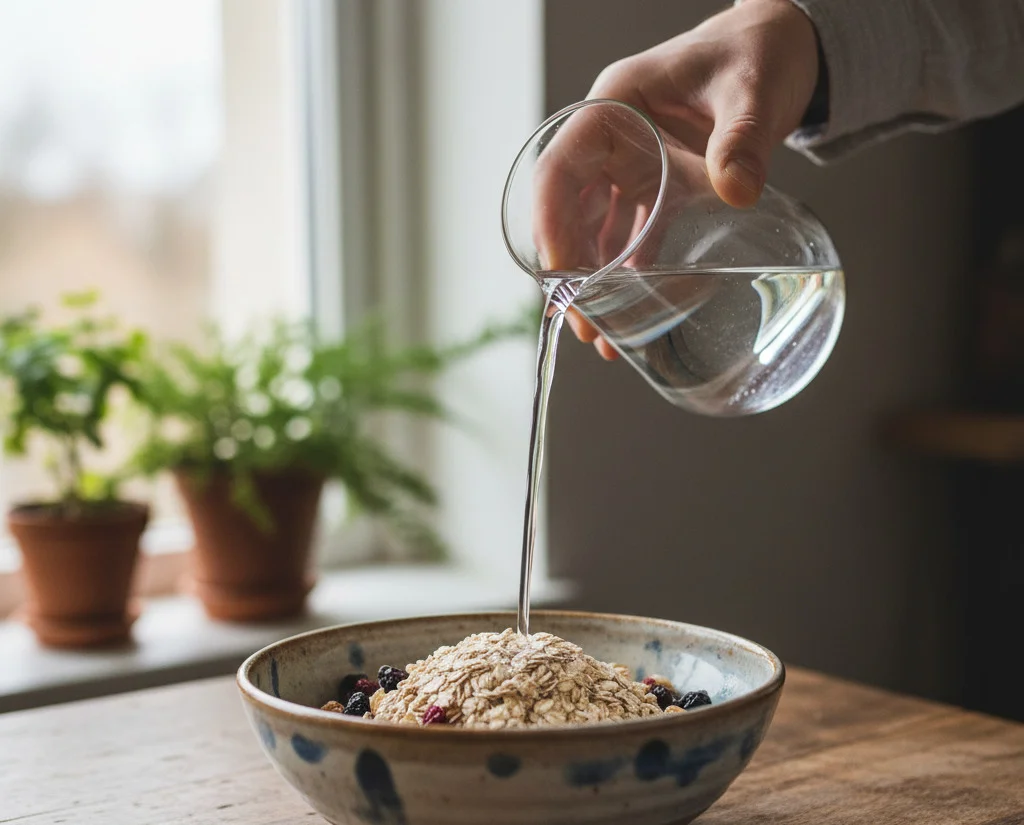 Замачивать овсянку фото