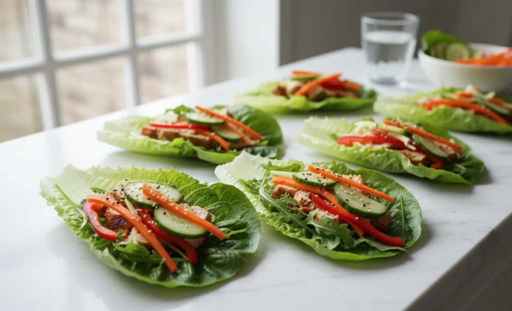 Салат листья замена хлебу фото