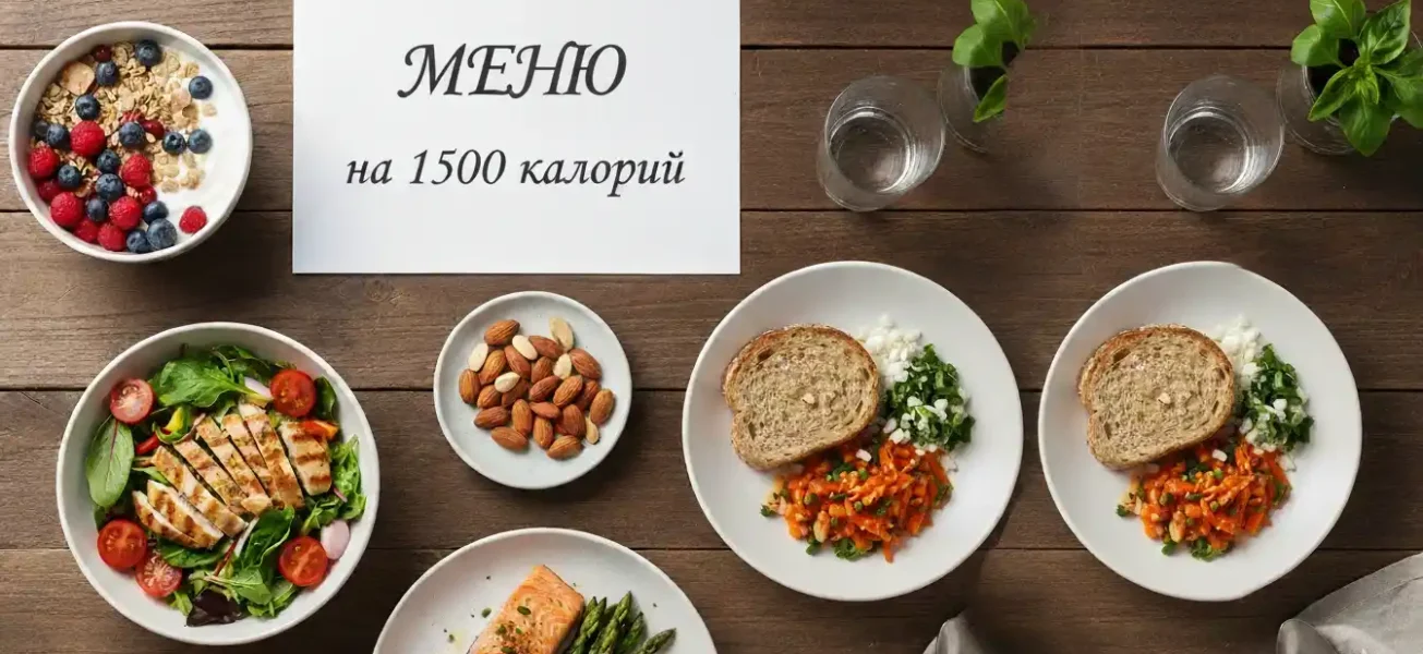 Меню на 1500 калорий фото